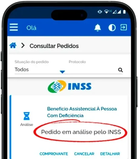 Benefício em análise no INSS